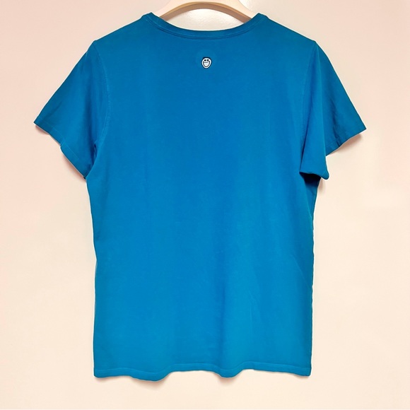 Life Is Good Women’s Go Places Summer Flip Flop Sandals Graphic Tee Size Large - Picture 3 of 7